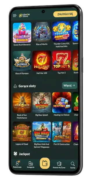 Lemon Casino na telefonie